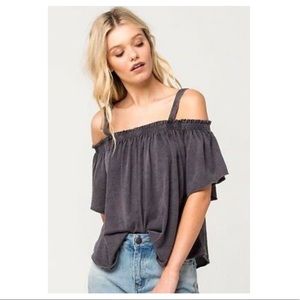 Free People Darling Off-the-Shoulder Shirt